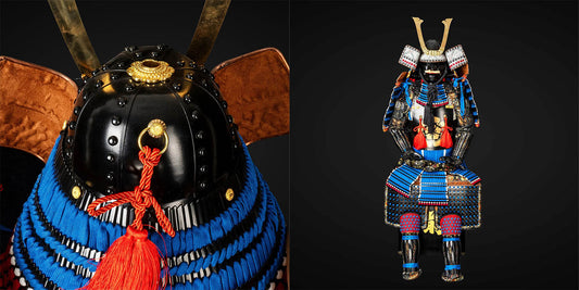 Oda Clan Blue Black Samurai Armor A Tribute To Oda Nobunagas Glory