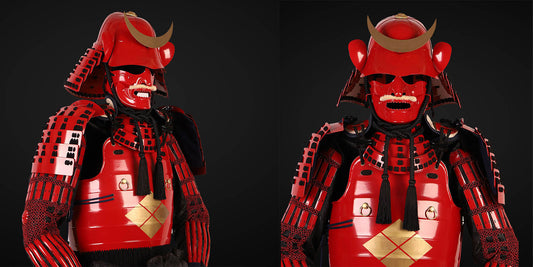 Takeda Clan Red Samurai Armor Tribute To Japans Warring States Family