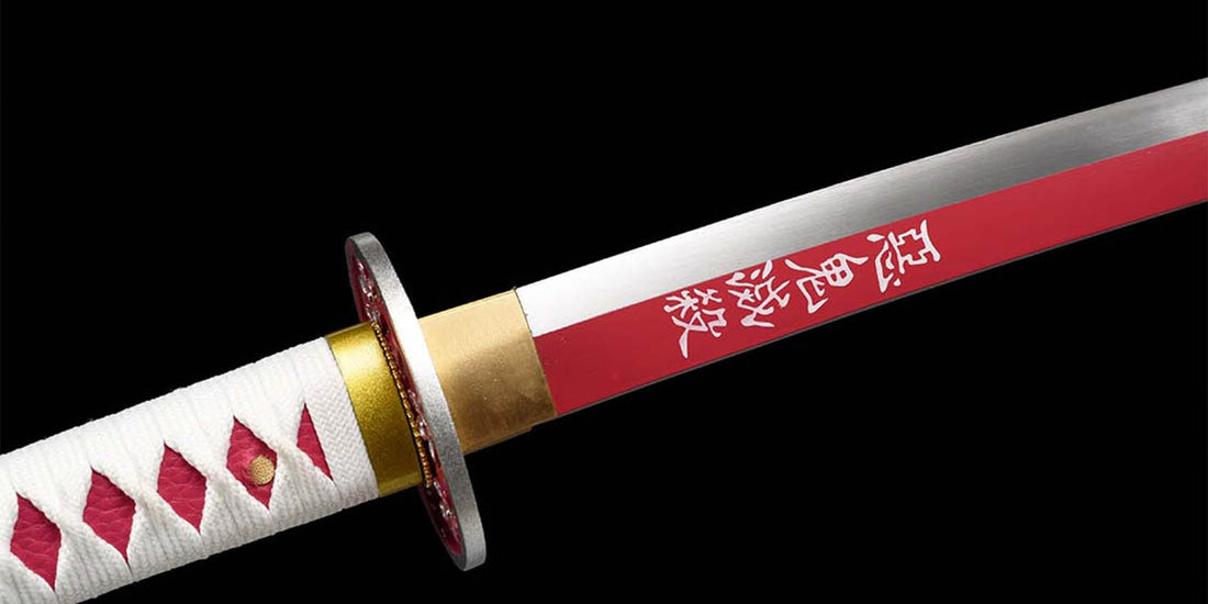 Mastering Martial Arts With Red And Black Samurai Swords