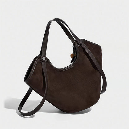 VintageSuede Crescent Bag