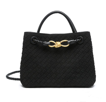 Woven Charm Satchel