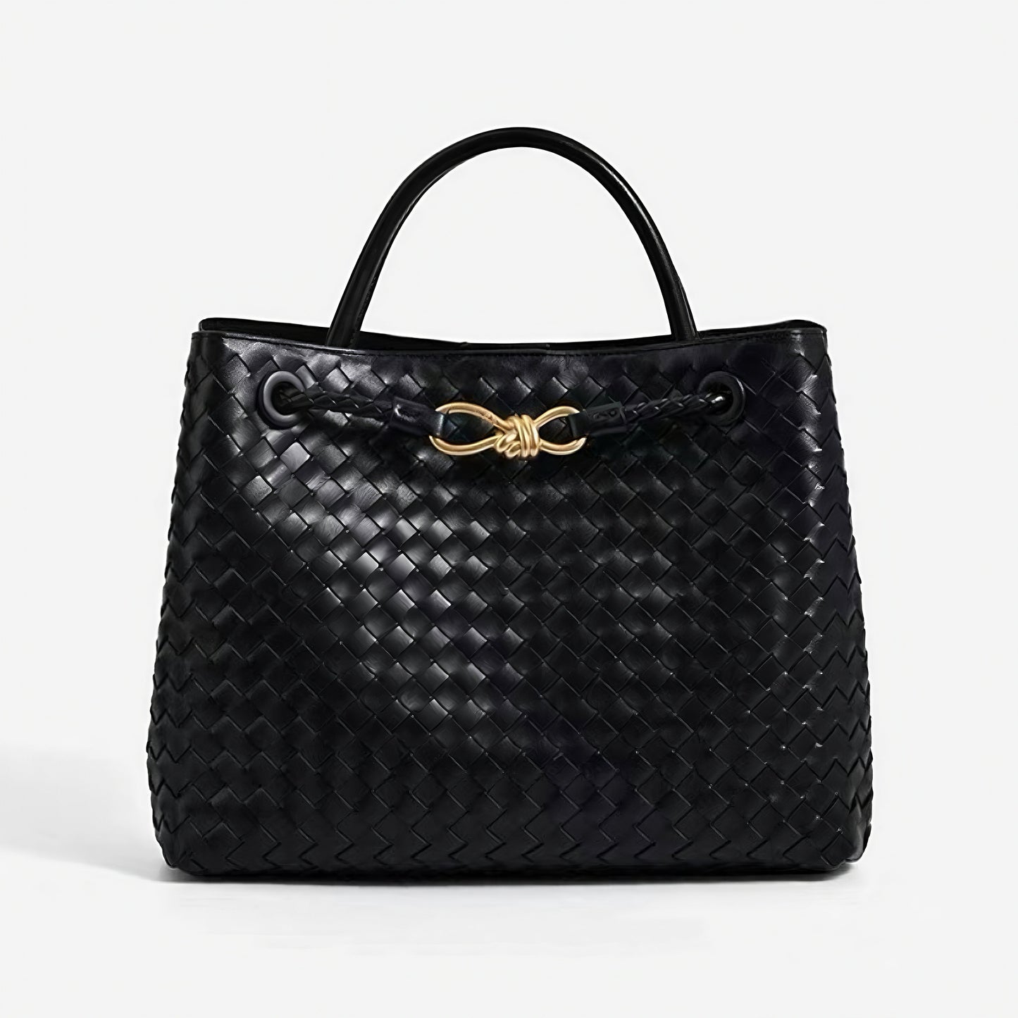 Woven Charm Satchel