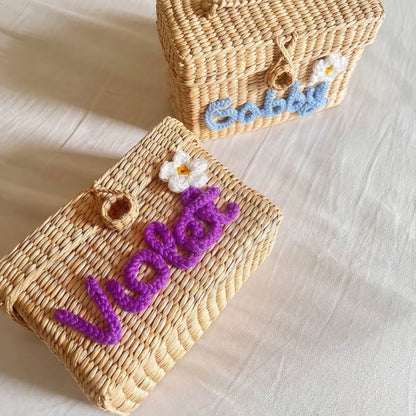 Handwoven Button Box Bag