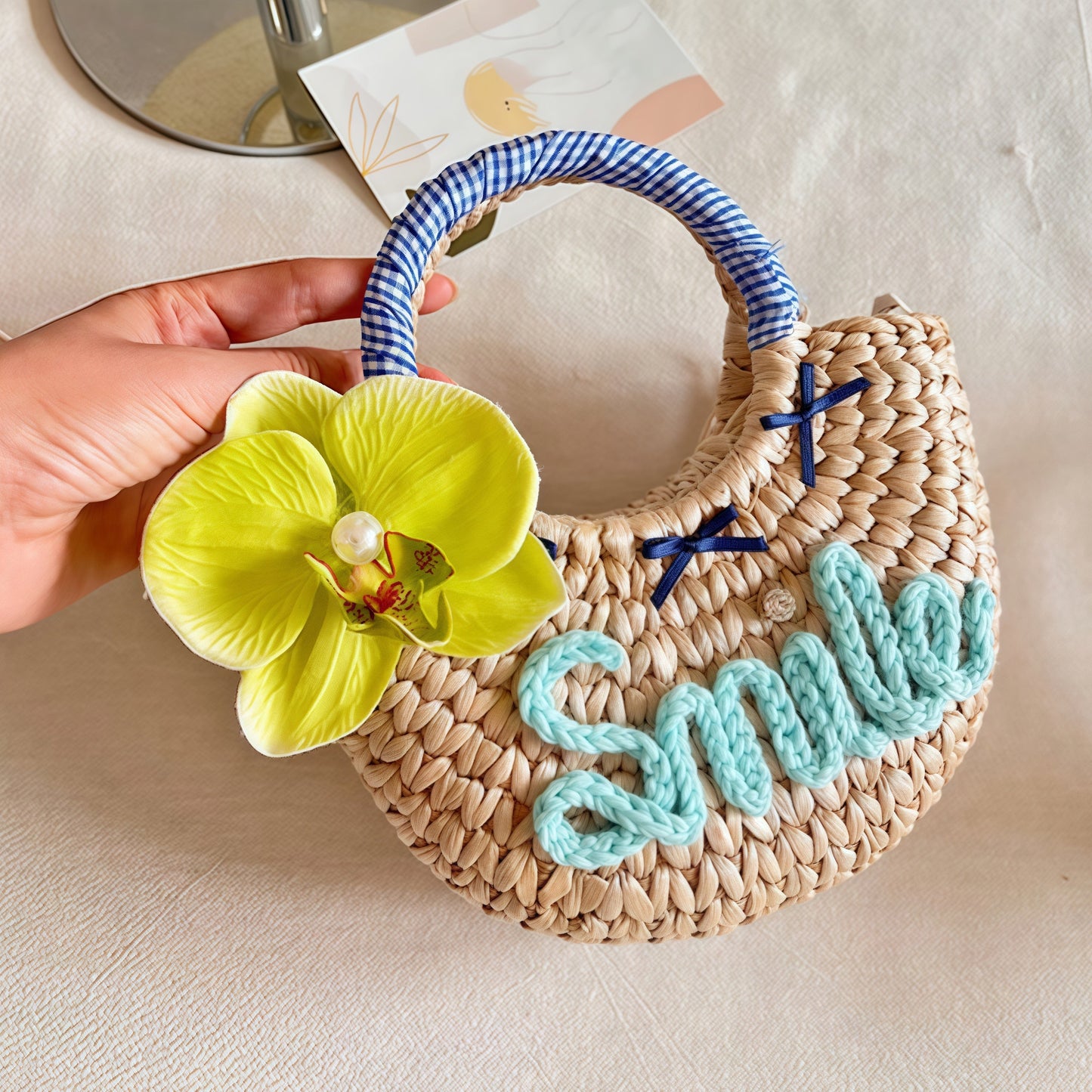 Handwoven Moon Bag