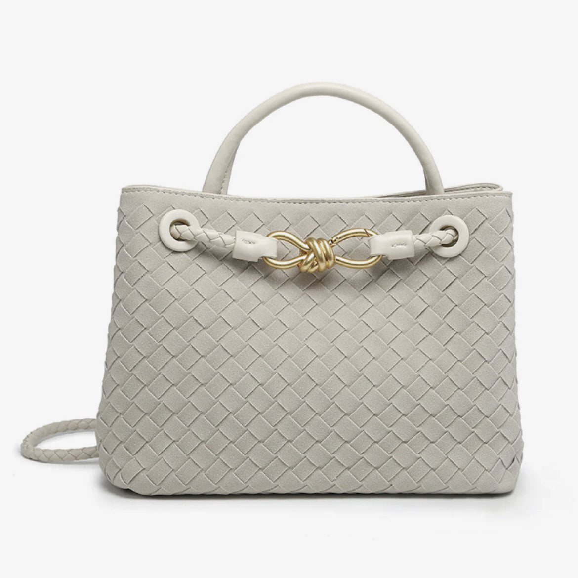 Woven Charm Satchel