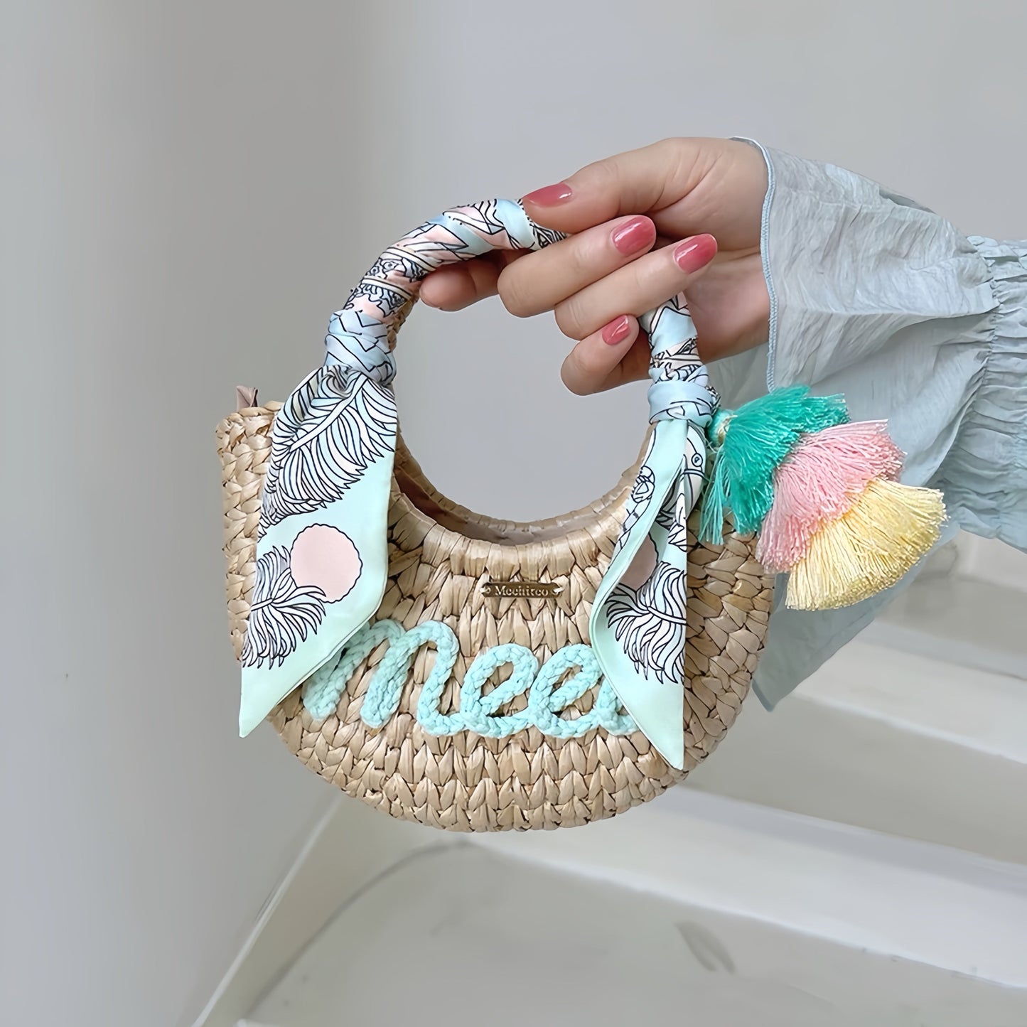 Handwoven Moon Bag