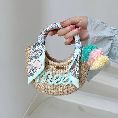 Handwoven Moon Bag
