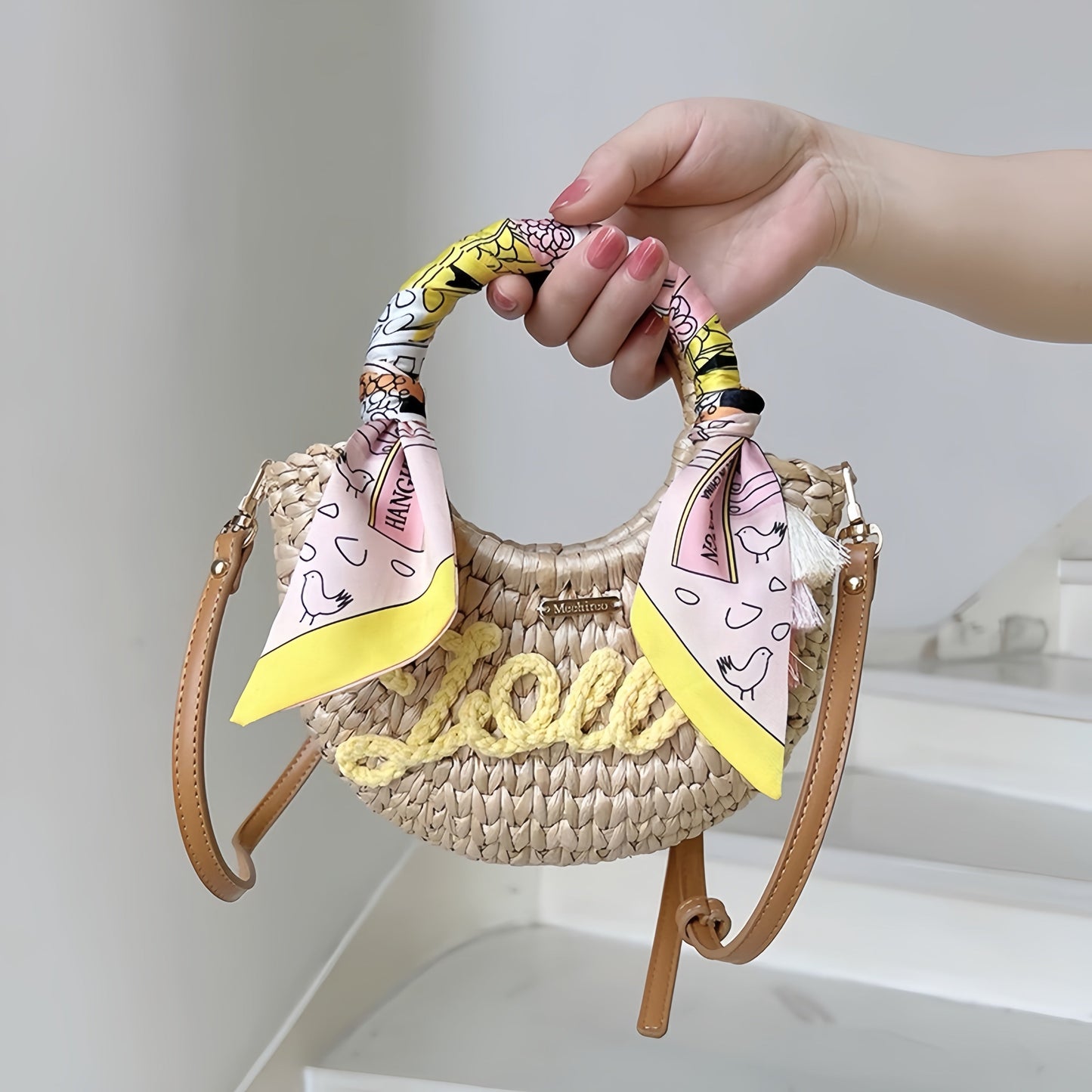 Handwoven Moon Bag