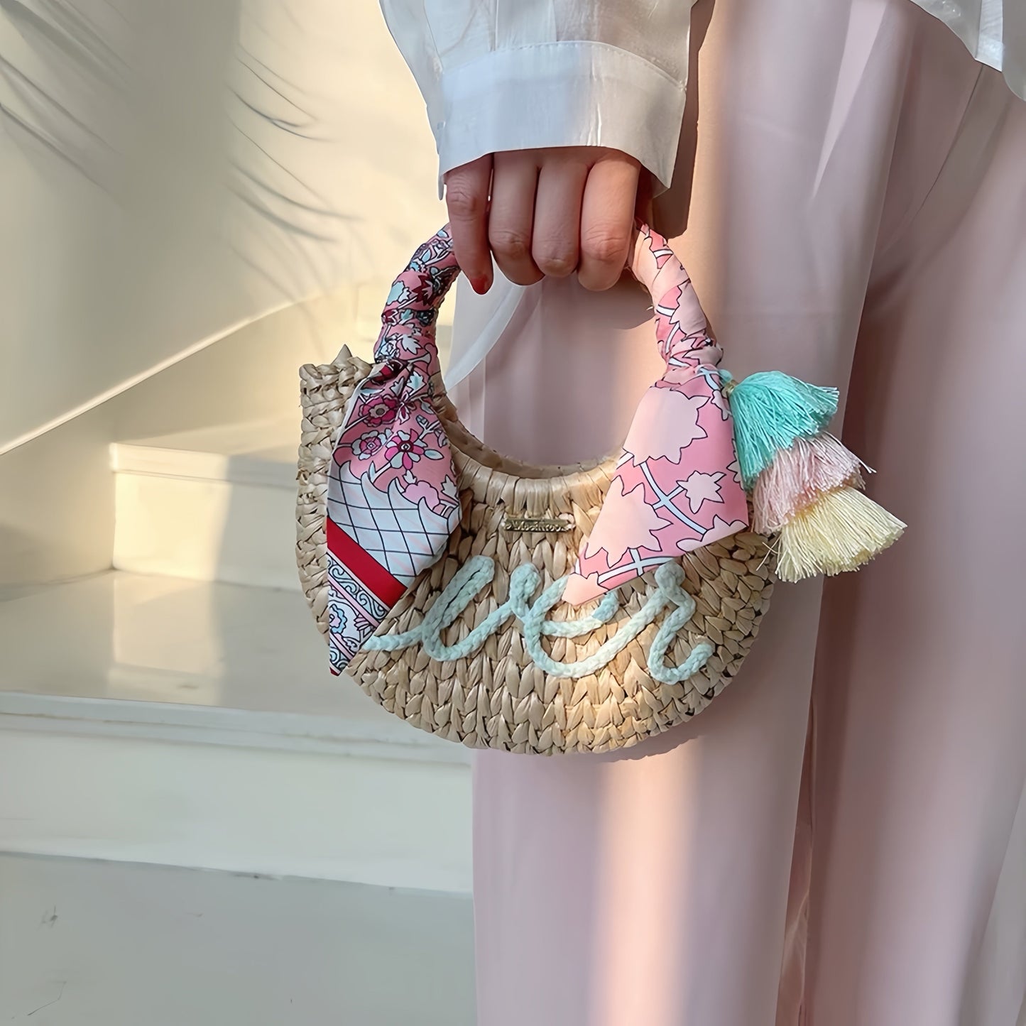 Handwoven Moon Bag